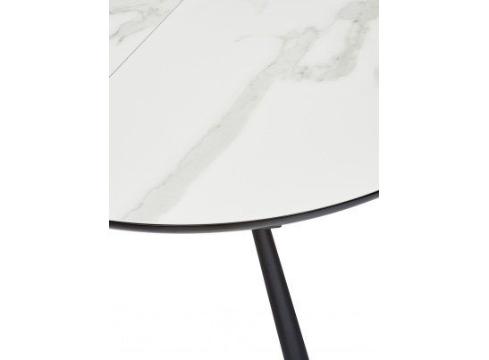 Стол VOLAND BIANCO TL-45 испанская керамика/ BLACK "белый мрамор" в Набережных Челнах