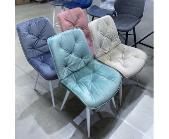 Стул MONACO UF910-08 PINK, велюр/капучино каркас M-City