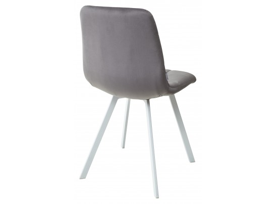 Стул CHILLI SQUARE G108-12 антрацит, велюр / белый каркас в Набережных Челнах