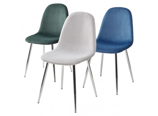 Стул PESCARA UF910-02 LIGHT GREY, велюр в Набережных Челнах