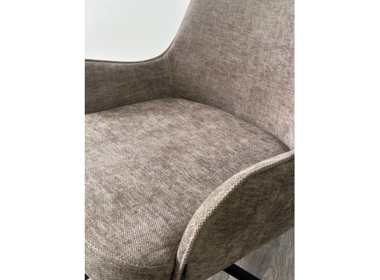 Стул ЛУИДЖИ ДАНС 180 град. поворотный, NORDIC 35 Серо-коричневый / Черный каркас, в Набережных Челнах