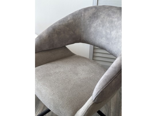 Стул EMBER 360 град. поворот. 7525-180 Серый, велюр/ ENJOY-451 Серый, ткань/ Черный, ®DISAUR в Набережных Челнах