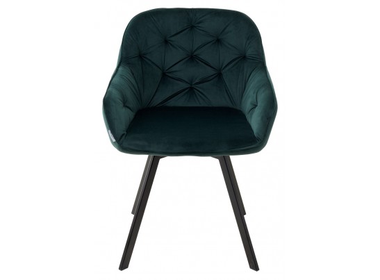 Стул GALE 360 град. поворот. BLUVEL-78 GREEN, велюр/ черный каркас, в Набережных Челнах