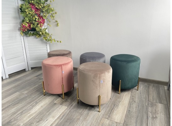 Пуф для гостиной RICE BLUVEL-52 PINK / GOLD в Набережных Челнах