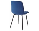 Стул DUBLIN G062-49 синий, велюр/ черный каркас в Набережных Челнах