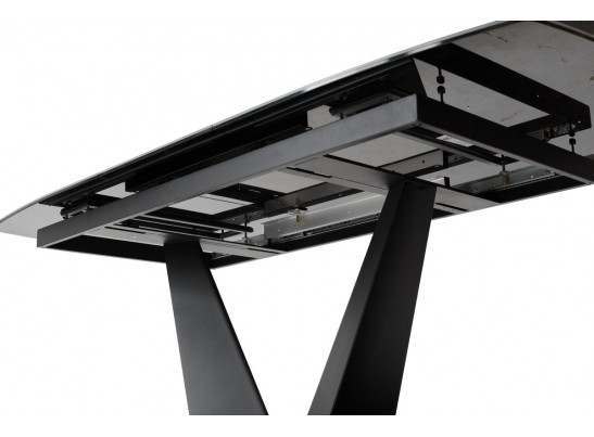 Стол ACUTO2 170 BLACK MARBLE Черный мрамор матовый, керамика/ черный каркас NEW! в Набережных Челнах