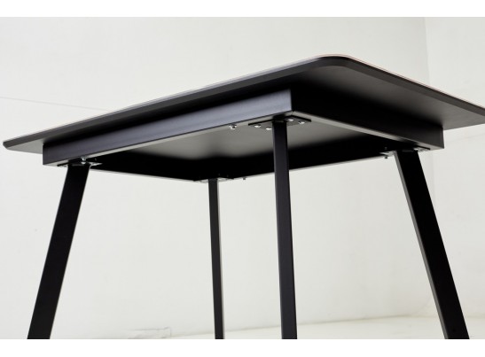 Стол АРУБА 140 нераздвижной КАТАЛОНИЯ, стекло/ ЧЕРНЫЙ каркас в Набережных Челнах