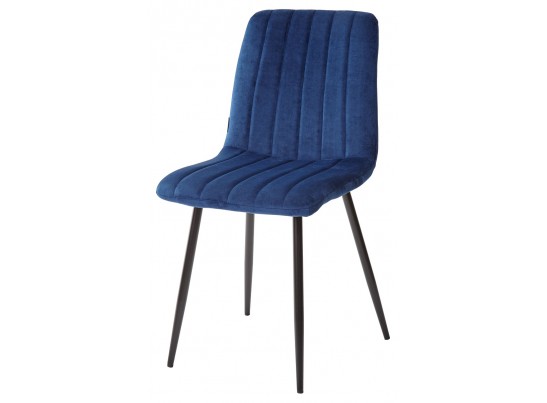 Стул DUBLIN G062-49 синий, велюр/ черный каркас в Набережных Челнах
