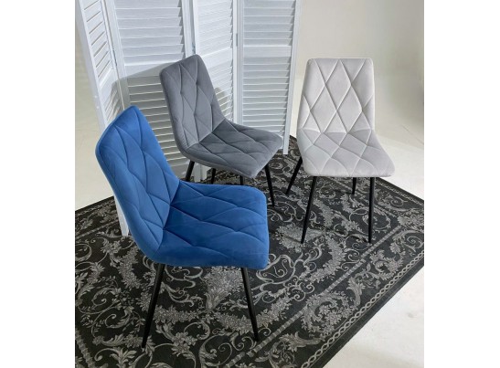 Стул NAPOLI UF910-18 NAVY BLUE, велюр в Набережных Челнах