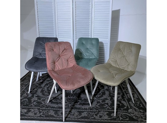 Стул MONACO UF910-08 PINK, велюр/капучино каркас M-City в Набережных Челнах