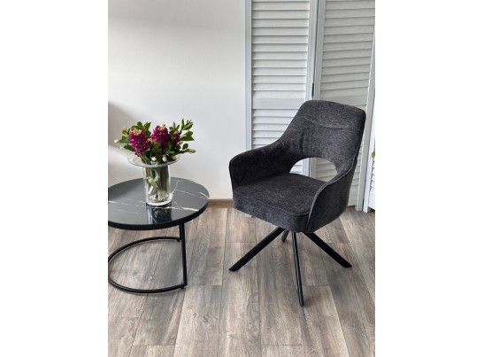 Стул GUARA 180 град. поворот. цвет серый RAVEN 18 / черный каркас, ®DISAUR в Набережных Челнах