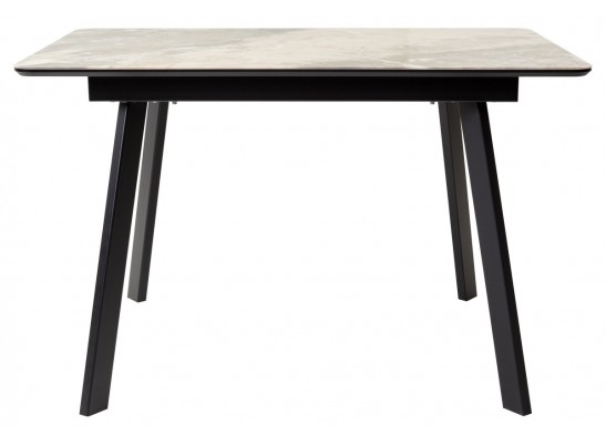 Стол АРУБА 140 нераздвижной КАТАЛОНИЯ, стекло/ ЧЕРНЫЙ каркас в Набережных Челнах