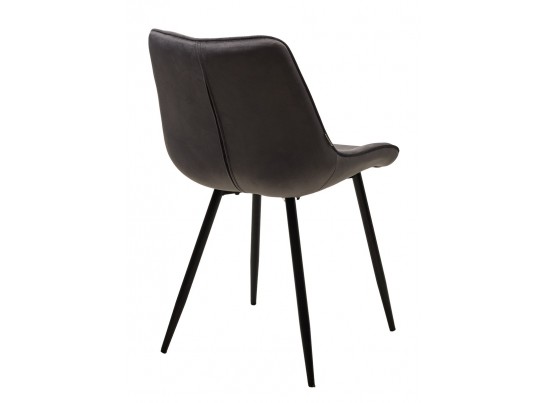 Стул MIAMI G062-40 серый, велюр/ черный каркас в Набережных Челнах