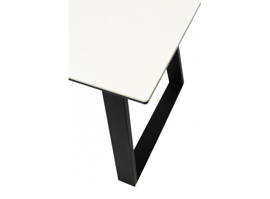 Стол Франк 180 Слоновая кость, керамика / черный каркас в Набережных Челнах