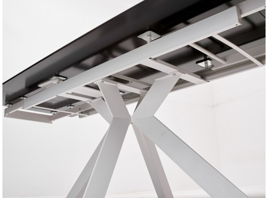 Стол BELLUNO 160 MARBLES KL-99 Белый мрамор матовый, итальянская керамика/ белый каркас, ®DISAUR в Набережных Челнах