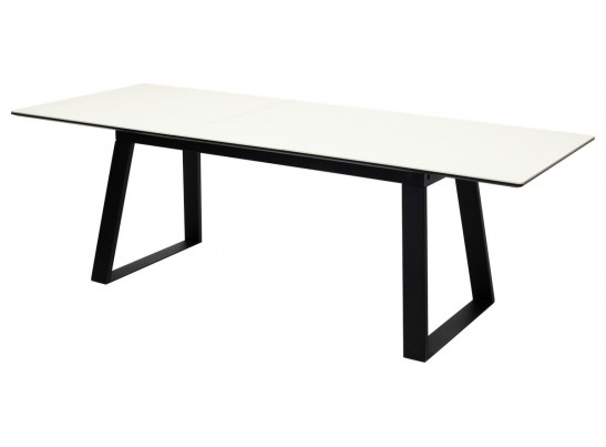 Стол Франк 180 Слоновая кость, керамика / черный каркас в Набережных Челнах