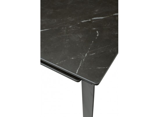 Стол CREMONA 140 KL-116 Черный мрамор матовый, итальянская керамика/ черный каркас, ®DISAUR в Набережных Челнах Стол CREMONA 140 KL-116 Черный мрамор матовый, итальянская керамика/ черный каркас, ®DISAUR в Набережных Челнах