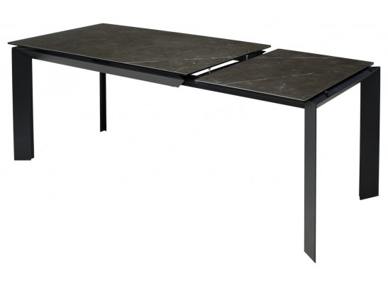 Стол CREMONA 140 KL-116 Черный мрамор матовый, итальянская керамика/ черный каркас, ®DISAUR в Набережных Челнах Стол CREMONA 140 KL-116 Черный мрамор матовый, итальянская керамика/ черный каркас, ®DISAUR в Набережных Челнах