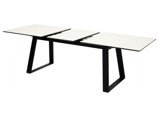 Стол Франк 180 Слоновая кость, керамика / черный каркас в Набережных Челнах