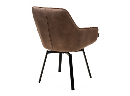 Стул MAVERICK 360 град. поворот. UF912-10B ант бежевый, велюр без "пальчиковый"/ черный ®DISAUR в Набережных Челнах