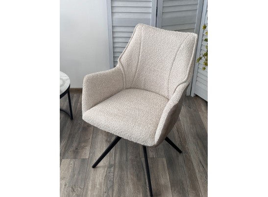 Стул BREVIS 180 град. поворот. XD841-02 Бежевый, букле/ GINO-101 Бежевый, ткань/ Черный, ®DISAUR Стул BREVIS 180 град. поворот. XD841-02 Бежевый, букле/ GINO-101 Бежевый, ткань/ Черный, ®DISAUR