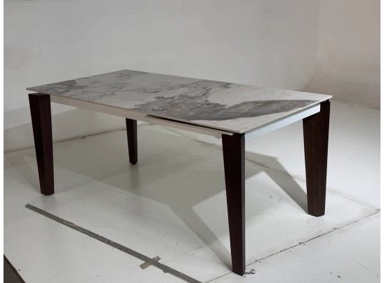 Стол ESMIR 160 GLOSS LUXURY PANDORA SOLID CERAMIC/орех, ®DISAUR