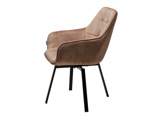 Стул MAVERICK 360 град. поворот. UF912-10B ант бежевый, велюр без "пальчиковый"/ черный ®DISAUR в Набережных Челнах