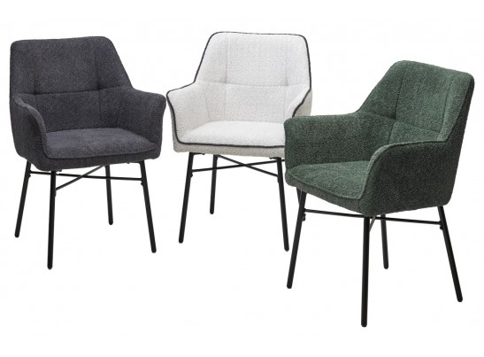 Стул AGIRA UF998-11 малахит, букле / черн. каркас / Товарный знак DISAUR в Набережных Челнах