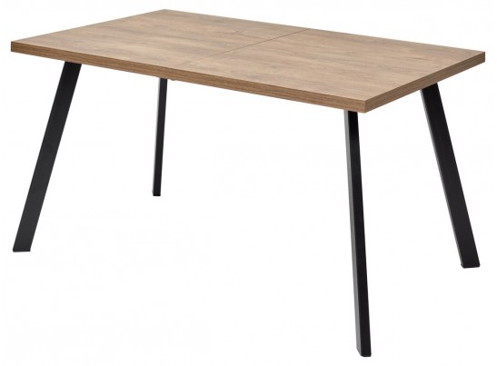 Стол BRICK M 140 Дуб Канзас/ Черный в Набережных Челнах Стол BRICK M 140 Дуб Канзас/ Черный в Набережных Челнах