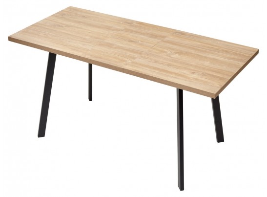Стол ФИН 120 Дуб Канзас/черный каркас в Набережных Челнах