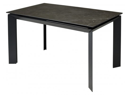 Стол CREMONA 140 KL-116 Черный мрамор матовый, итальянская керамика/ черный каркас, ®DISAUR в Набережных Челнах Стол CREMONA 140 KL-116 Черный мрамор матовый, итальянская керамика/ черный каркас, ®DISAUR в Набережных Челнах