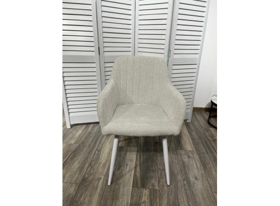 Стул BRANDY WZ2042-18 белая галька, фактурный велюр/ белый каркас в Набережных Челнах Стул BRANDY WZ2042-18 белая галька, фактурный велюр/ белый каркас в Набережных Челнах