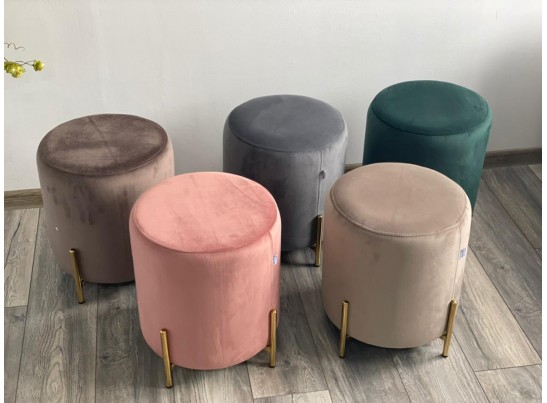 Пуф для гостиной RICE BLUVEL-78 GREEN / GOLD в Набережных Челнах