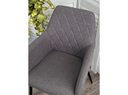 Стул NOVARA Barrel-97 Антрацит, ткань / черный каркас / Товарный знак DISAUR в Набережных Челнах