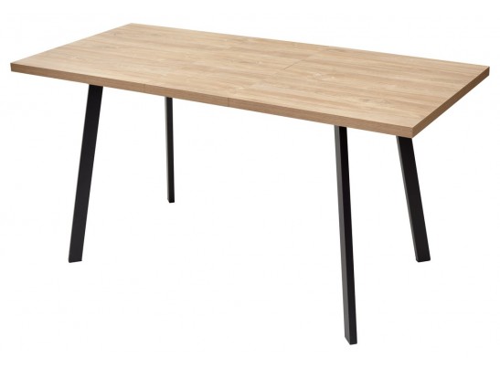 Стол ФИН 120 Дуб Канзас/черный каркас в Набережных Челнах