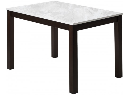 Стол TME-6931 MBH SWEDEN белый мрамор / BB темный орех M-City в Набережных Челнах