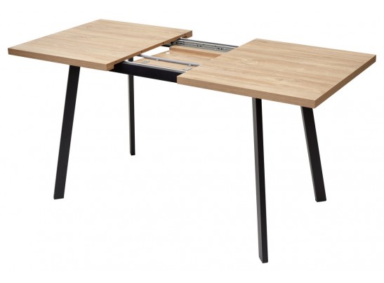 Стол ФИН 120 Дуб Канзас/черный каркас в Набережных Челнах