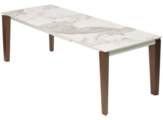 Стол ESMIR 160 GLOSS LUXURY PANDORA SOLID CERAMIC/орех, ®DISAUR