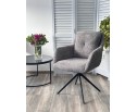 Стул MEADOW 360 град. поворот. Темно-серый XD841-16, букле / черный каркас, ®DISAUR в Набережных Челнах