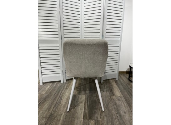 Стул BRANDY WZ2042-18 белая галька, фактурный велюр/ белый каркас в Набережных Челнах Стул BRANDY WZ2042-18 белая галька, фактурный велюр/ белый каркас в Набережных Челнах