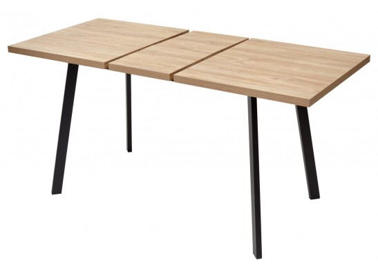 Стол ФИН 120 Дуб Канзас/черный каркас в Набережных Челнах
