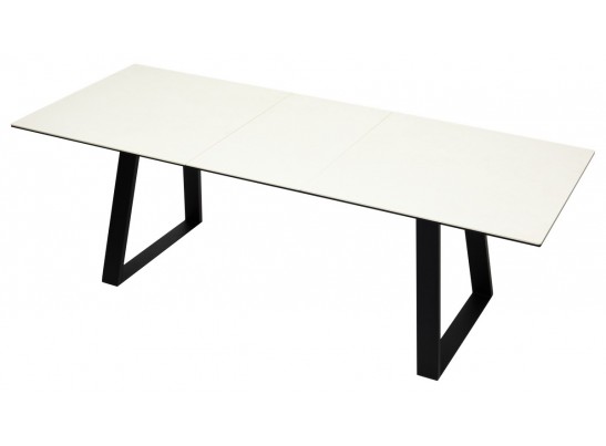 Стол Франк 180 Слоновая кость, керамика / черный каркас в Набережных Челнах