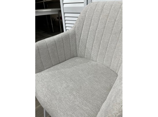 Стул BRANDY WZ2042-18 белая галька, фактурный велюр/ белый каркас в Набережных Челнах Стул BRANDY WZ2042-18 белая галька, фактурный велюр/ белый каркас в Набережных Челнах