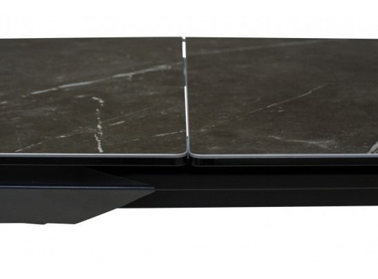 Стол CREMONA 140 KL-116 Черный мрамор матовый, итальянская керамика/ черный каркас, ®DISAUR в Набережных Челнах Стол CREMONA 140 KL-116 Черный мрамор матовый, итальянская керамика/ черный каркас, ®DISAUR в Набережных Челнах