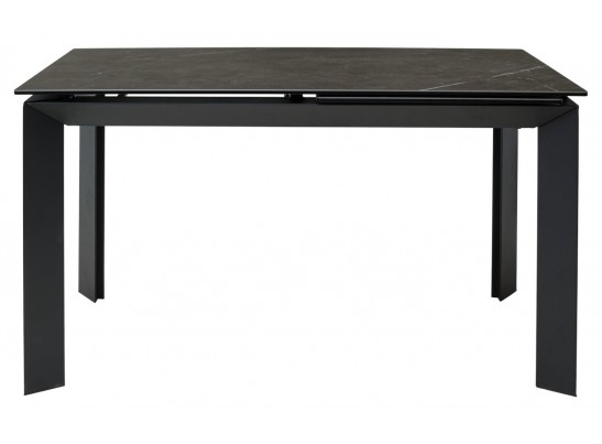 Стол CREMONA 140 KL-116 Черный мрамор матовый, итальянская керамика/ черный каркас, ®DISAUR в Набережных Челнах Стол CREMONA 140 KL-116 Черный мрамор матовый, итальянская керамика/ черный каркас, ®DISAUR в Набережных Челнах