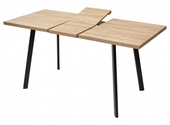 Стол ФИН 120 Дуб Канзас/черный каркас в Набережных Челнах