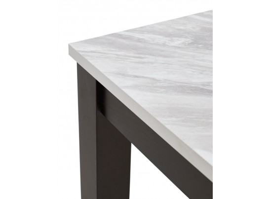 Стол TME-6931 MBH SWEDEN белый мрамор / BB темный орех M-City в Набережных Челнах