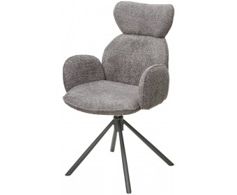 Стул VARDY 360 град.поворот. Темно-серый букле XD841-16 / Серый, ®DISAUR