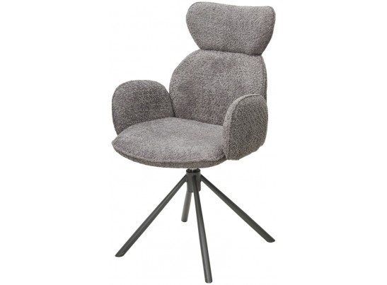 Стул VARDY 360 град.поворот. Темно-серый букле XD841-16 / Серый, ®DISAUR