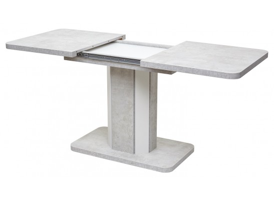 Стол STORK 120 Белый бетон/ Белый в Набережных Челнах